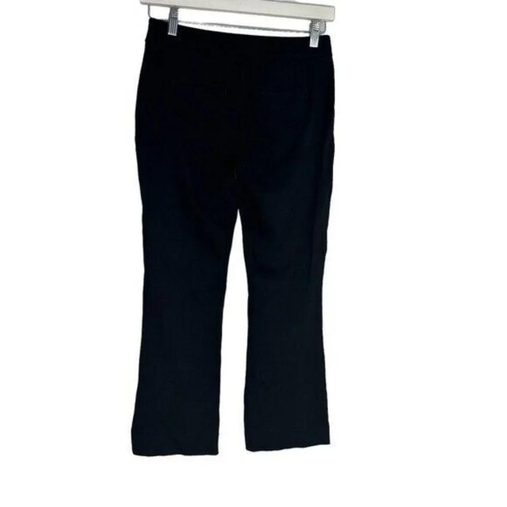 Cabi 3394 Kingston Cropped Black Trousers Pants Sz 2 Ponte Stretch Chelsea Chic - Picture 4 of 12
